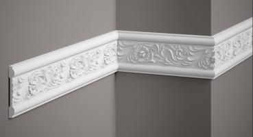 Wand 217 PU  7,8x1,3cm   feste Stuckleiste für Wandgestaltung